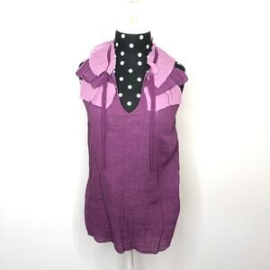 Banana republic ruffle accent sleeveless top